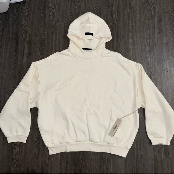 Fear of God Essentials Cloud Dancer Hoodie Kith Size Large New with Tags - Picture 5 of 14